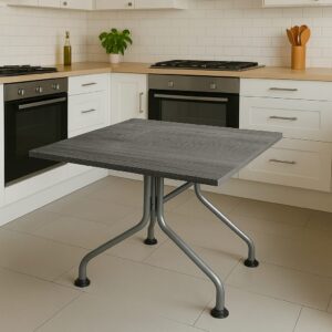 MESA DAKOT 120X70 CADIZ 1 1/4 C/ GRIS TAPA CANYON OAK
