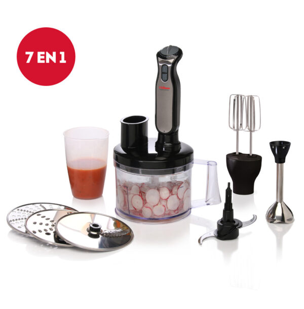 PROCESADORA LILIANA AM468 PREMIUMPROSS 800W NEGRA 8 EN 1