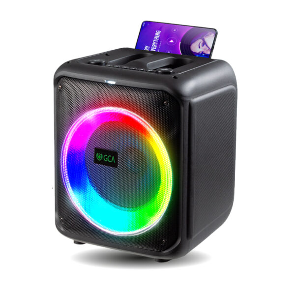 PARLANTE GCA SP-8512 KUBOX 1x8" BT 30W LUCES