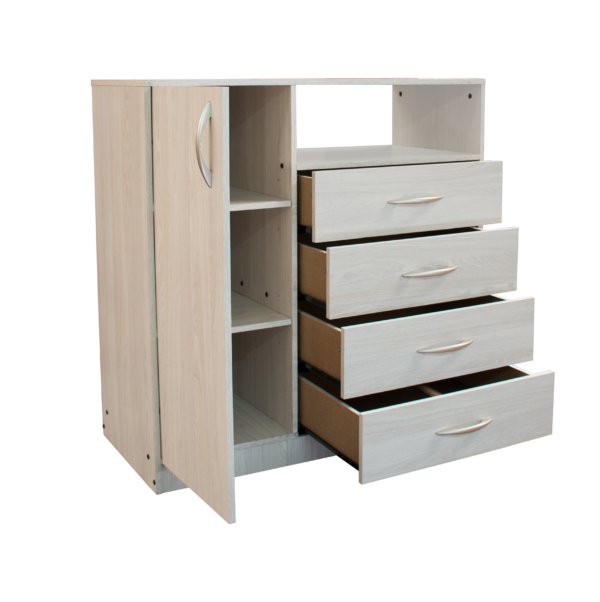 CHIFFONIER PLATINUM 9210 4 CAJONES 1PUERTA GRIS ANDINO - Imagen 3