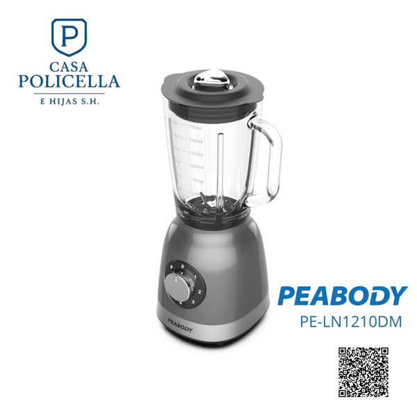 LICUADORA PEABODY PE-LN1210DM 1200W GRIS METALIZADA - Imagen 2