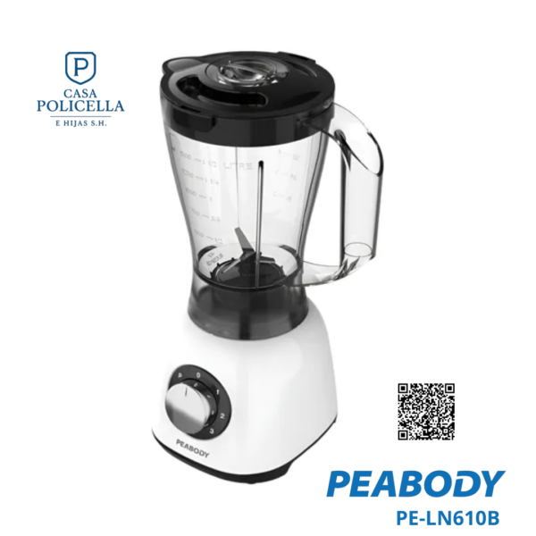 LICUADORA PEABODY PE-LN610B 600W BLANCA 1,5L JARRA PLAS