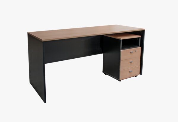 ESCRITORIO PLATINUM 503 1,50 MTS HAYA/NEGRO