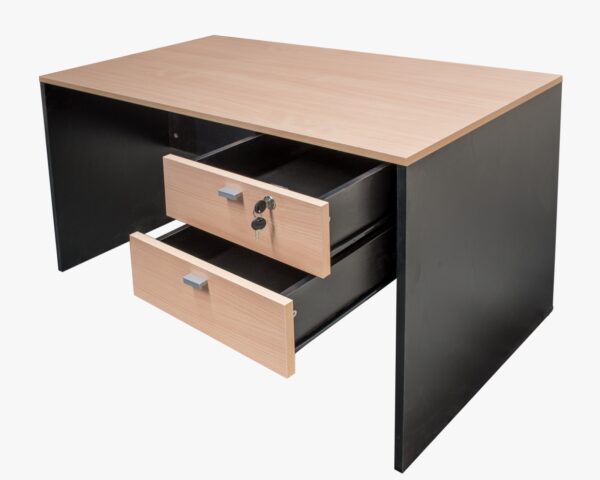 ESCRITORIO PLATINUM 502 1,20 MTS HAYA/NEGRO