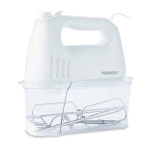 BATIDORA MANUAL PEABODY PE-HMA550 300W BLANCA CON ACCESORIOS