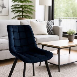 SILLA DECOTOTALE W-132 MALMO PANA NEGRA PATA NEGRA