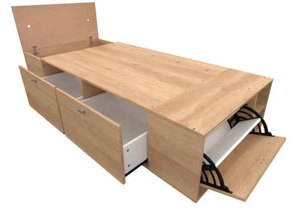 BOX MOSCONI BENETHON 1 PZA 80*190 BAMBU (NEBRASKA NATURAL)