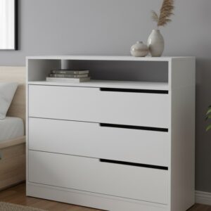 COMODA CAON GALA BLANCA LAQUEADA