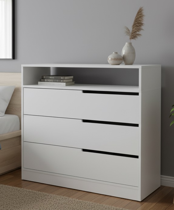 COMODA CAON GALA BLANCA LAQUEADA