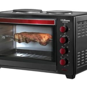HORNO ELECTRICO LILIANA AO160 MEGACOOK 60 LTS CONVECCION Y SPIEDO CON 2 ANAFES