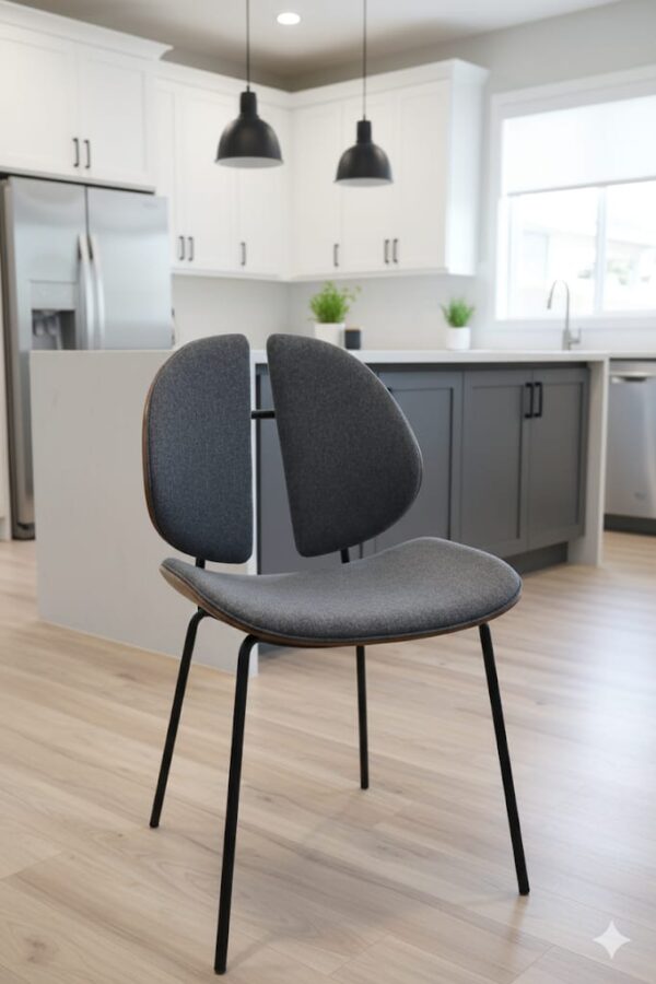 SILLA DECOTOTALE DC-231 CAPRI COMBINADO GRIS/BLANCO CAÑO NEGRO